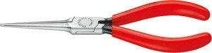 Szczypce igłowe, proste z rękojeściąmi z tworzywa sztucznego 160mm, KNIPEX