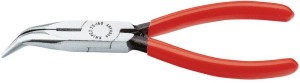 Szczypce tnące połokrągle (radiowe),polerow, wygięte 160mm KNIPEX