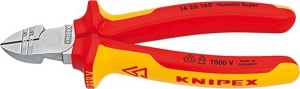 Szczypce tnące bocz. do ściągania izolacji VDE 160mm qmm KNIPEX