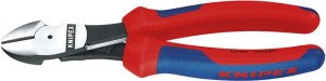 Szczypce tnące boczne o zwiększ.przelozeniu 7412 160mm KNIPEX