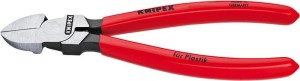 Szczypce tnące bocz.do tworzywa sztucznego ,bez skosu 180mm KNIPEX