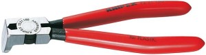 Szczypce tnące bocz.do tworzywa sztucznego, wygięte 85,160mm KNIPEX