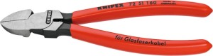 Szczypce tnące boczne do swiatlowodow 160mm KNIPEX