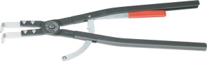 Szczypce do pierścieni osadcz.wewn,wygięte, lakierow.proszk.J51 mm czarne, KNIPEX