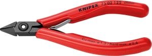 Szczypce tnące boczne dla elektroników, ze skosem 125mm KNIPEX