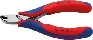 Szczypce tnące czołowe katowe dla elektroników bez skosu 115mm KNIPEX