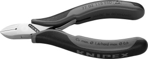 Szczypce tnące boczne dla elektroników,ESD ,główka okrągla,z małym skosem 115mm KNIPEX