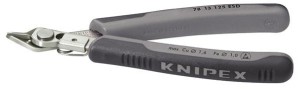 Szczypce tnące boczne dla elektroników ESDV2A z zaciskiem do drutu 125mm KNIPEX