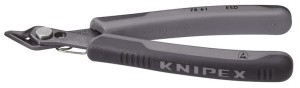 Szczypce tnące boczne dla elektron.ESD,oksydow. 125mm KNIPEX