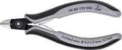 Szczypce tnące boczne, precyzyjne 7902 ESD 125mm KNIPEX