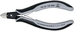 Szczypce tnące boczne, precyzyjne 7922 ESD 125mm KNIPEX