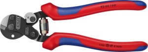 Nożyce do lin stalowych z rękoj.wielokomponen. 160mm KNIPEX