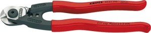 Nożyce do lin stalowych z rękojeściąmi z tworzywa sztucznego 190mm, KNIPEX