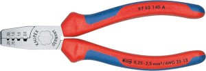 Szczypce do zagniatania tulejek kablow,z rękoj. wielokomponentowymi 145mm qmm KNIPEX