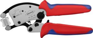 Szczypce do zagniat, do tulejek kablowych Twistor 0,14-16qmm KNIPEX