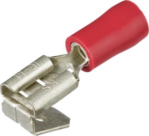 Końcówka kablowa nasuwana "żeńska", czerwona, rozgałęziająca 0,5-1,0mm² po 100 szt. KNIPEX